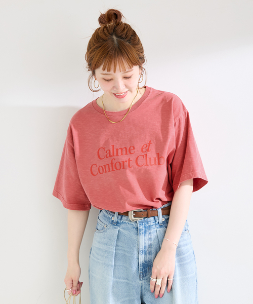 B.C STOCK(ベーセーストック)の「ウォッシャブル / ピグメントビックTEE(Tシャツ/カットソー・レディース・ブラック/レッド/ブラウン・FREE)」の20枚目の写真