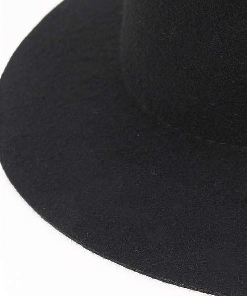 LBC(エルビーシー)の「フェルトツバ広中折れハット (ハット・レディース・ブラック・ONE SIZE)」の5枚目の写真