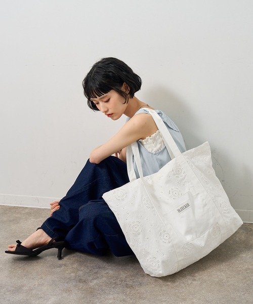 NOGLE(ノグル)の「【NOGLE select/ノグルセレクト】レースフラワーポケットトートバッグ(トートバッグ・レディース・アイボリー/ベージュ・FREE)」の13枚目の写真