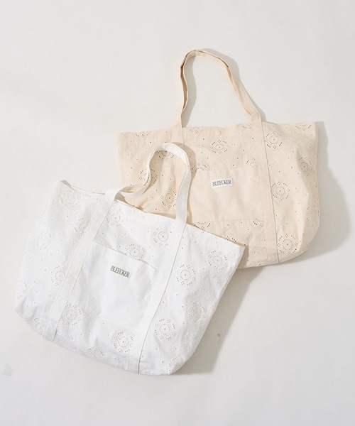 NOGLE(ノグル)の「【NOGLE select/ノグルセレクト】レースフラワーポケットトートバッグ(トートバッグ・レディース・アイボリー/ベージュ・FREE)」の4枚目の写真