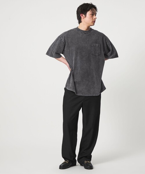 CITEN(シテン)の「<CITEN>フェードツイルイージースラックス(スラックス・メンズ・ブラック/ベージュ・M/S/L)」の4枚目の写真