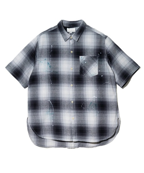 Universal Style Wear(ユニバーサルスタイルウェア)の「Universal Style Wear/ユニバーサルスタイルウェア Plaid damage shirt(シャツ/ブラウス・メンズ・ブルー/ブラック・X-LARGE/LARGE/MEDIUM)」の11枚目の写真