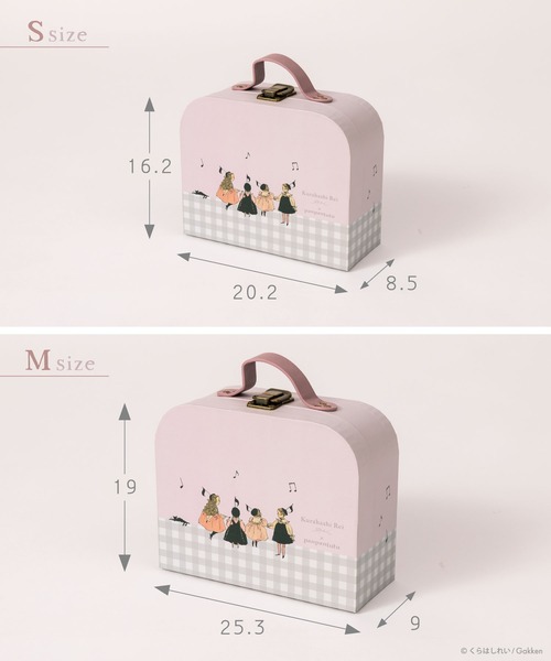 panpantutu(パンパンチュチュ)の「ペーパートランク【S】【くらはしれい/ハローキティ/花】(ハンドバッグ・レディース・ブラウン×イエロー/ピンク/ブルー系その他/レッド・SMALL)」の12枚目の写真