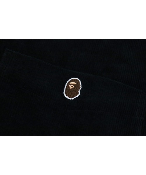 A BATHING APE(アベイシングエイプ)の「APE HEAD ONE POINT CORDUROY RELAXED FIT WORK SHIRT(シャツ/ブラウス・メンズ・ブラック/ベージュ・MEDIUM/SMALL/LARGE)」の3枚目の写真