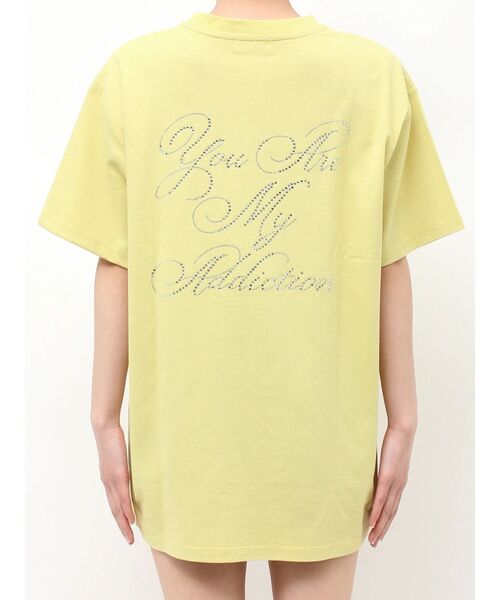 EVRIS(エヴリス)の「ラインストーングラフィック BIG Tシャツ(Tシャツ/カットソー・レディース・ホワイト/イエロー/パープル/ブラック・FREE)」の17枚目の写真