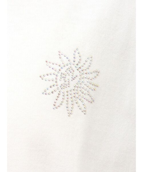 EVRIS(エヴリス)の「ラインストーングラフィック BIG Tシャツ(Tシャツ/カットソー・レディース・ホワイト/イエロー/パープル/ブラック・FREE)」の8枚目の写真