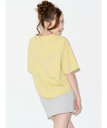 EVRIS | ラインストーングラフィック BIG Tシャツ(Tシャツ/カットソー)