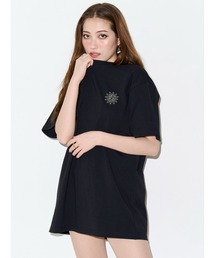 EVRIS | ラインストーングラフィック BIG Tシャツ(Tシャツ/カットソー)