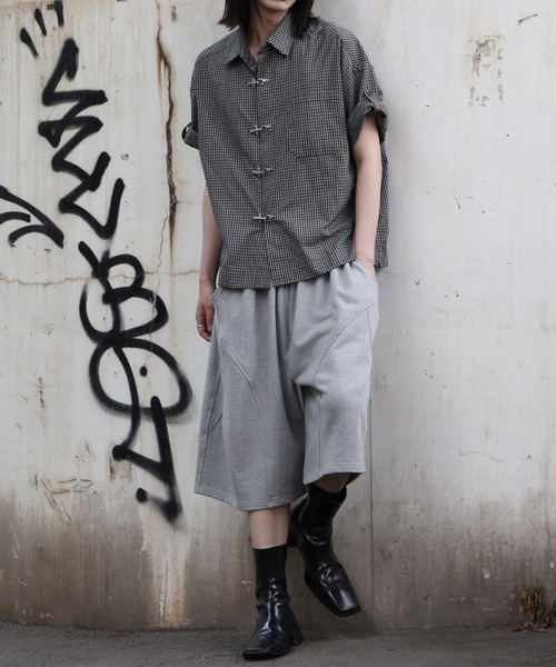 Art re A select(アトリエセレクト)の「【MADE IN KOREA】ファイヤーマンバックルチェックシャツ/FIREMAN BUCKLE CHECK SHIRT(シャツ/ブラウス・メンズ・ベージュ/ブラック・M/L)」の6枚目の写真