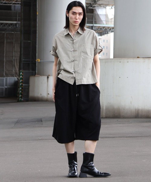 Art re A select(アトリエセレクト)の「【MADE IN KOREA】ファイヤーマンバックルチェックシャツ/FIREMAN BUCKLE CHECK SHIRT(シャツ/ブラウス・メンズ・ベージュ/ブラック・M/L)」の10枚目の写真