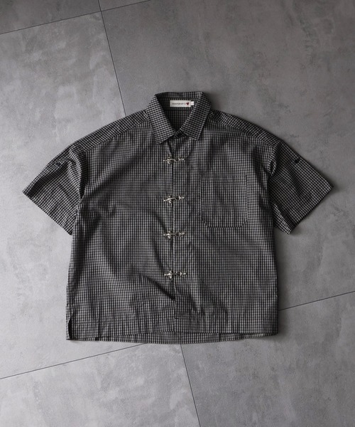 Art re A select(アトリエセレクト)の「【MADE IN KOREA】ファイヤーマンバックルチェックシャツ/FIREMAN BUCKLE CHECK SHIRT(シャツ/ブラウス・メンズ・ベージュ/ブラック・M/L)」の11枚目の写真