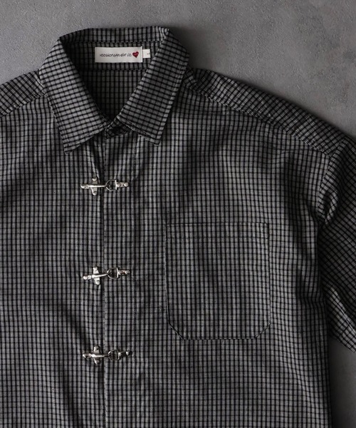 Art re A select(アトリエセレクト)の「【MADE IN KOREA】ファイヤーマンバックルチェックシャツ/FIREMAN BUCKLE CHECK SHIRT(シャツ/ブラウス・メンズ・ベージュ/ブラック・M/L)」の13枚目の写真