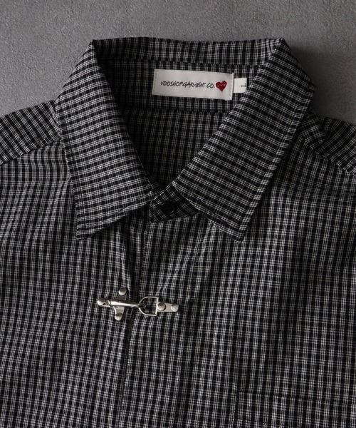Art re A select(アトリエセレクト)の「【MADE IN KOREA】ファイヤーマンバックルチェックシャツ/FIREMAN BUCKLE CHECK SHIRT(シャツ/ブラウス・メンズ・ベージュ/ブラック・M/L)」の15枚目の写真