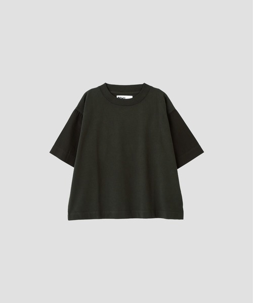 MHL.(エムエイチエル)の「GARMENT DYED COTTON JERSEY(Tシャツ/カットソー・レディース・ホワイト/グレー/ダークグリーン・2)」の5枚目の写真