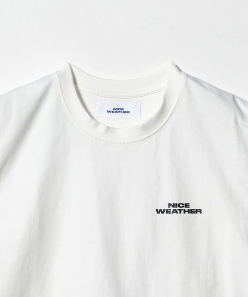 NICE WEATHER(ナイスウェザー)の「<NICE WEATHER>ロゴ スリーブレスTシャツ(シャツ/ブラウス・メンズ・ホワイト/ブラック・L/M)」の3枚目の写真