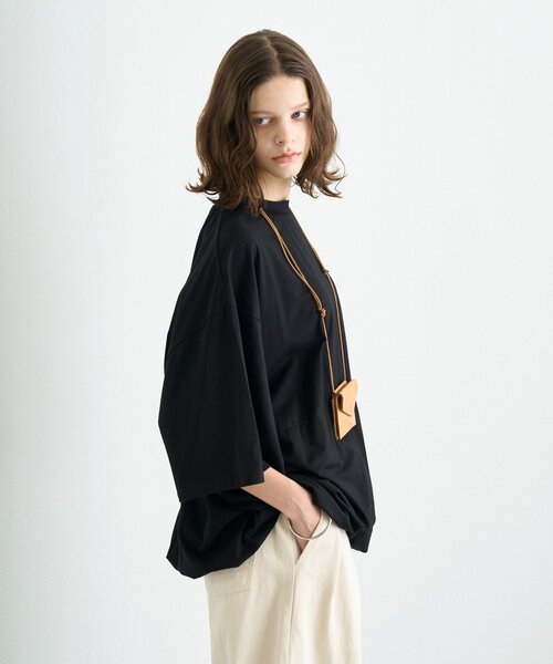 CIAOPANIC TYPY（チャオパニックティピー）の「【WEB限定】【UNISEX】裾バルーンビックシルエットTEE（Tシャツ/カットソー・レディース・ベージュ/ピンク/グリーン/ライトグレー/ホワイト/グレー/ブラック・LARGE/MEDIUM）」の16枚目の写真