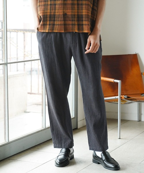 BAYFLOW（ベイフロー）の「リネンレーヨンイージーパンツ（その他パンツ・メンズ・ナチュラル/オレンジ/チャコール/その他1・MEDIUM/LARGE）」の7枚目の写真