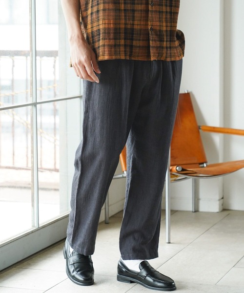 BAYFLOW（ベイフロー）の「リネンレーヨンイージーパンツ（その他パンツ・メンズ・ナチュラル/オレンジ/チャコール/その他1・MEDIUM/LARGE）」の6枚目の写真