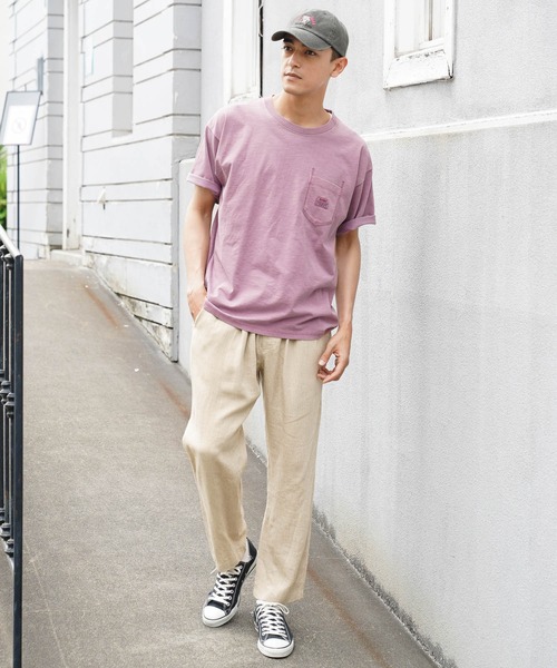 BAYFLOW(ベイフロー)の「リネンレーヨンイージーパンツ(その他パンツ・メンズ・ナチュラル/オレンジ/チャコール/その他1・MEDIUM/LARGE)」の5枚目の写真