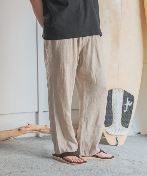BAYFLOW(ベイフロー)の「リネンレーヨンイージーパンツ(その他パンツ・メンズ・ナチュラル/オレンジ/チャコール/その他1・MEDIUM/LARGE)」の7枚目の写真