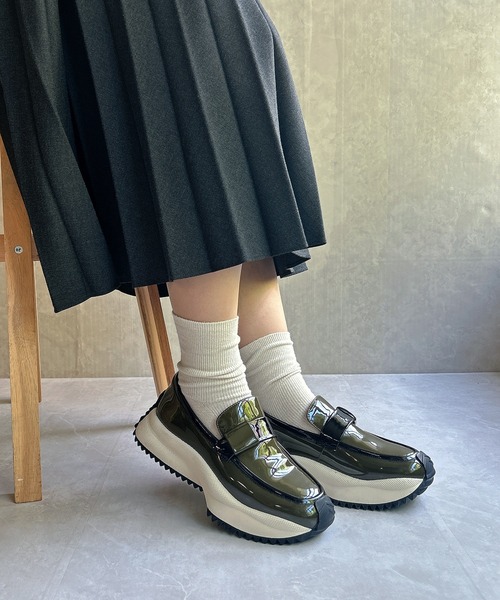 Noubel Voug Relax(ヌーベルヴォーグリラックス)の「クラシックモード厚底ローファースニーカー【2026新作】(スニーカー・レディース・グリーン/レオパード/ブラック/ホワイト・24.5cm/24cm/23cm/25cm/23.5cm/22.5cm)」の3枚目の写真