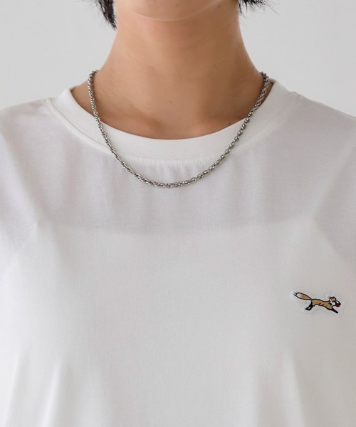 PENNEYS(ぺニーズ)の「【PENNEYS】イージーケアオーバーTシャツ(Tシャツ/カットソー・レディース・ネイビー/オフホワイト/ブラック・M/L)」の21枚目の写真