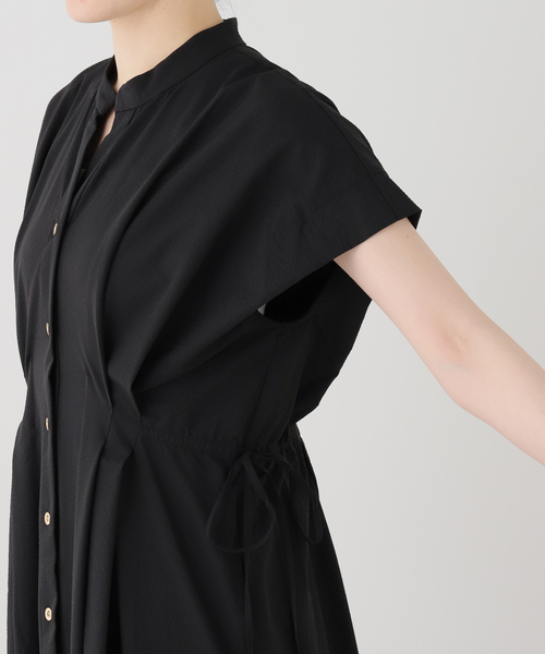 La TOTALITE（ラトータリテ）の「【洗える】フレンチタックシャツワンピース（ワンピース・レディース・ベージュ/ブラック・38/36）」の18枚目の写真