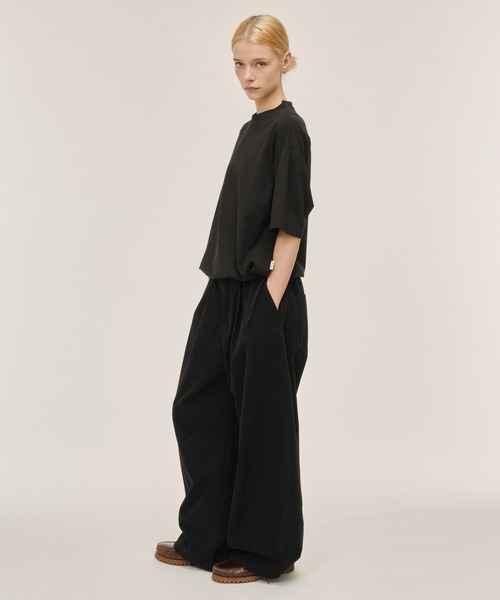 WETTEMPT（ウィテンプト）の「FUNCTIONAL ONE SIDE DRAWCORD TEE / ファンクショナルワンサイドドローコードT（Tシャツ/カットソー・メンズ・ブラック/チャコールグレー・LARGE/MEDIUM/SMALL）」の11枚目の写真