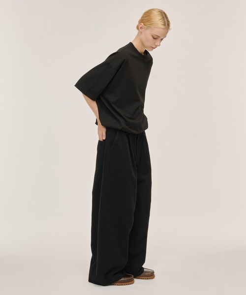 WETTEMPT（ウィテンプト）の「FUNCTIONAL ONE SIDE DRAWCORD TEE / ファンクショナルワンサイドドローコードT（Tシャツ/カットソー・メンズ・ブラック/チャコールグレー・LARGE/MEDIUM/SMALL）」の12枚目の写真
