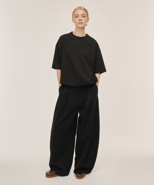 WETTEMPT（ウィテンプト）の「FUNCTIONAL ONE SIDE DRAWCORD TEE / ファンクショナルワンサイドドローコードT（Tシャツ/カットソー・メンズ・ブラック/チャコールグレー・LARGE/MEDIUM/SMALL）」の13枚目の写真