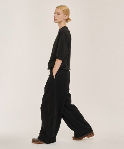 WETTEMPT（ウィテンプト）の「FUNCTIONAL ONE SIDE DRAWCORD TEE / ファンクショナルワンサイドドローコードT（Tシャツ/カットソー・メンズ・ブラック/チャコールグレー・LARGE/MEDIUM/SMALL）」の16枚目の写真