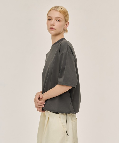 WETTEMPT（ウィテンプト）の「FUNCTIONAL ONE SIDE DRAWCORD TEE / ファンクショナルワンサイドドローコードT（Tシャツ/カットソー・メンズ・ブラック/チャコールグレー・LARGE/MEDIUM/SMALL）」の19枚目の写真