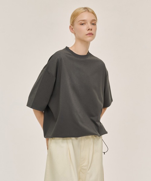 WETTEMPT（ウィテンプト）の「FUNCTIONAL ONE SIDE DRAWCORD TEE / ファンクショナルワンサイドドローコードT（Tシャツ/カットソー・メンズ・ブラック/チャコールグレー・LARGE/MEDIUM/SMALL）」の20枚目の写真