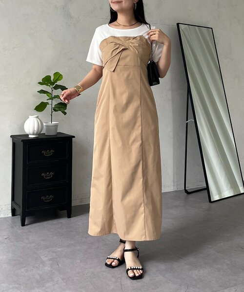 prose verse（プロズヴェール）の「ビスチェドッキングワンピース（ワンピース・レディース・ブラック/オフホワイト・LARGE/MEDIUM/TL/PL/PM）」の18枚目の写真