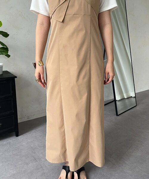 prose verse（プロズヴェール）の「ビスチェドッキングワンピース（ワンピース・レディース・ブラック/オフホワイト・LARGE/MEDIUM/TL/PL/PM）」の5枚目の写真