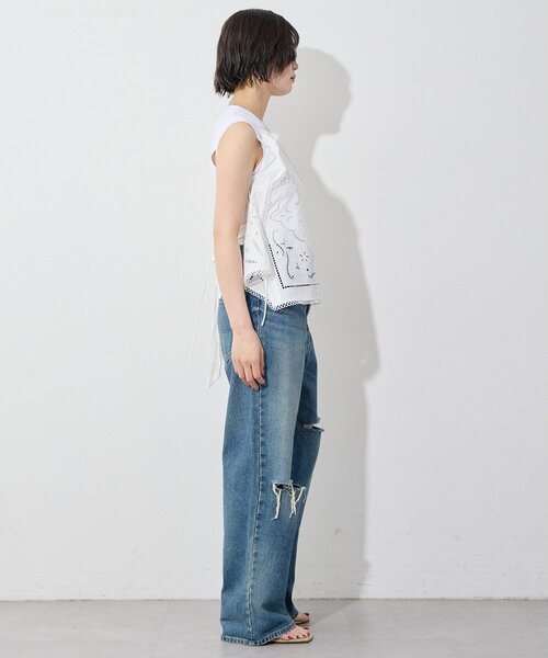 Whim Gazette(ウィムガゼット)の「カットワークレースキャミ/セットアップ可(キャミソール・レディース・ピンクベージュ/オフホワイト・FREE)」の8枚目の写真