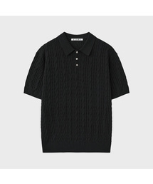 SUARE（スアレ）の「シアーケーブルハーフカラーニット - 5カラー（Tシャツ/カットソー）」