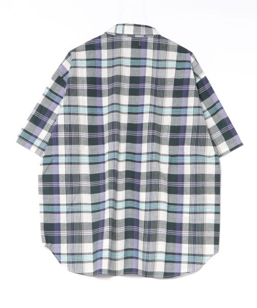 GEORGE'S(ジョージズ)の「バリエーションチェック半袖シャツ(Tシャツ/カットソー・メンズ・ネイビー/ブラック/パープル・MEDIUM/LARGE)」の19枚目の写真