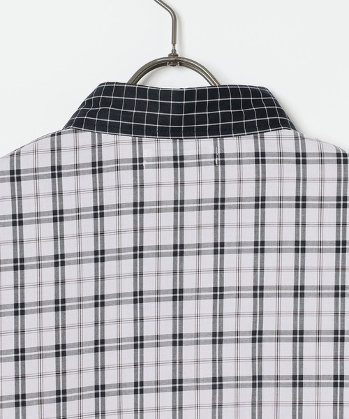 GEORGE'S(ジョージズ)の「バリエーションチェック半袖シャツ(Tシャツ/カットソー・メンズ・ネイビー/ブラック/パープル・MEDIUM/LARGE)」の13枚目の写真