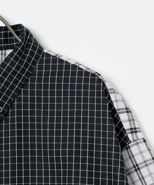 GEORGE'S(ジョージズ)の「バリエーションチェック半袖シャツ(Tシャツ/カットソー・メンズ・ネイビー/ブラック/パープル・MEDIUM/LARGE)」の9枚目の写真