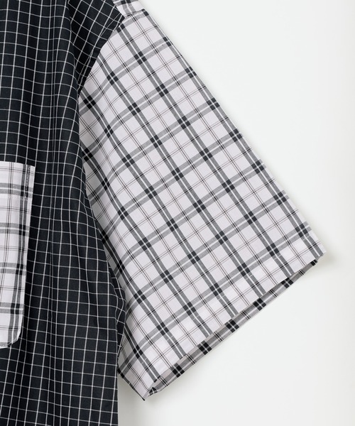 GEORGE'S(ジョージズ)の「バリエーションチェック半袖シャツ(Tシャツ/カットソー・メンズ・ネイビー/ブラック/パープル・MEDIUM/LARGE)」の10枚目の写真