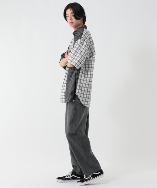 GEORGE'S(ジョージズ)の「バリエーションチェック半袖シャツ(Tシャツ/カットソー・メンズ・ネイビー/ブラック/パープル・MEDIUM/LARGE)」の22枚目の写真