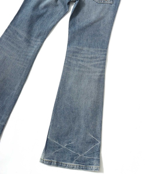 EDWIN(エドウィン)の「EDWIN(エドウィン)00s CRAFT STICH FLARE/デニムフレアパンツ(デニムパンツ・レディース・ライトインディゴブルー/ブラック系その他/ダークインディゴブルー・M/S/XS/L)」の17枚目の写真
