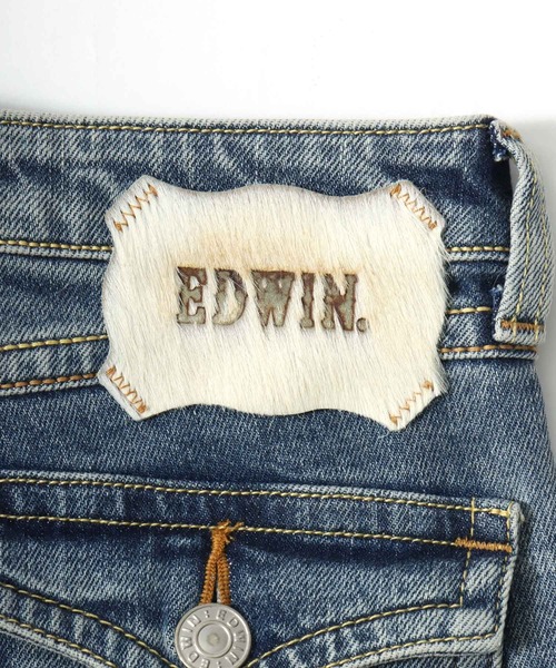 EDWIN(エドウィン)の「EDWIN(エドウィン)00s CRAFT STICH FLARE/デニムフレアパンツ(デニムパンツ・レディース・ライトインディゴブルー/ブラック系その他/ダークインディゴブルー・M/S/XS/L)」の21枚目の写真