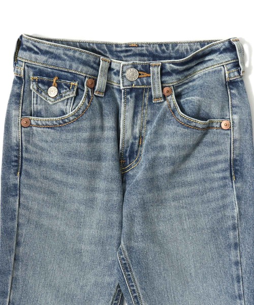 EDWIN(エドウィン)の「EDWIN(エドウィン)00s CRAFT STICH FLARE/デニムフレアパンツ(デニムパンツ・レディース・ライトインディゴブルー/ブラック系その他/ダークインディゴブルー・M/S/XS/L)」の18枚目の写真