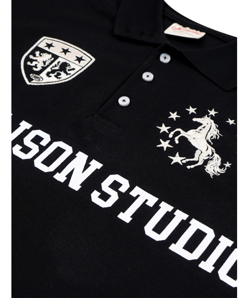 FABULOUS ARCHIVE(ファビュラスアーカイブ)の「スターホース ポロ クロップ 半袖Tシャツ ブラック(FCG2TS818M)(Tシャツ/カットソー・レディース・ブラック・LARGE/MEDIUM)」の8枚目の写真