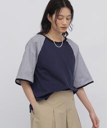 human woman | ◆ラグランスリーブリンガーTシャツ(Tシャツ/カットソー)