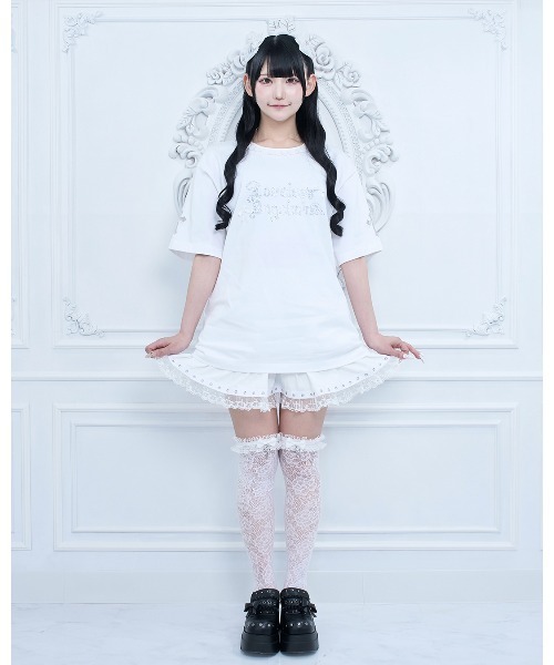 mine by LAFARY(マインバイラファリー)の「エンジェルストーンTシャツ(Tシャツ/カットソー・レディース・ホワイト/ブラック・FREE)」の21枚目の写真