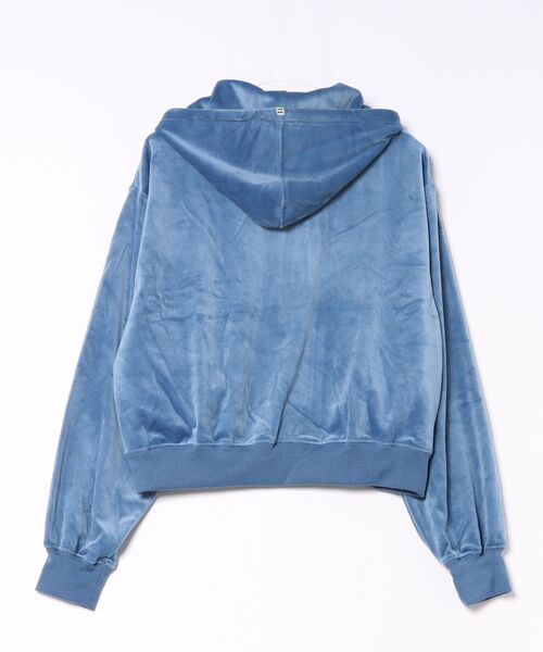 BILLABONG(ビラボン)の「BILLABONG/ビラボン ジップアップ パーカー ベロア セットアップ対応 SURF CAMP PALM 73 ZIP HOODIE BG014011(パーカー・レディース・ブルー/アイボリー/オリーブ・M/L)」の16枚目の写真