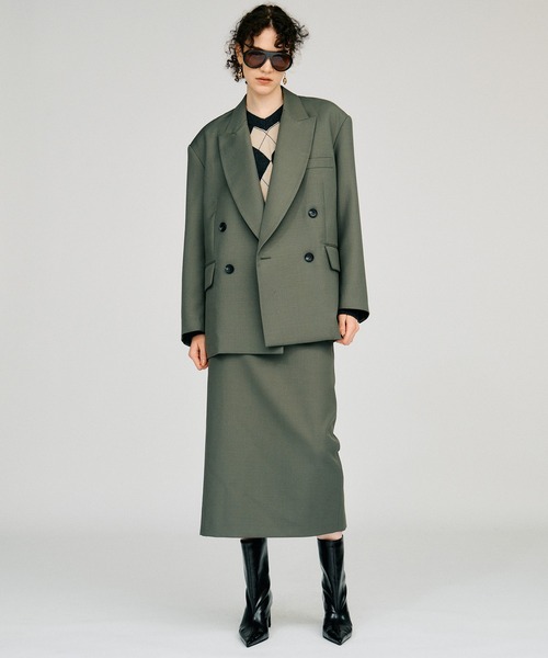 PRANK PROJECT(プランクプロジェクト)の「【2026Autumn Pre-Order】ワイドベルトミディスカート / Wide Belt Midi Skirt(スカート・レディース・カーキ/ブラック/マルチ・38/36)」の10枚目の写真